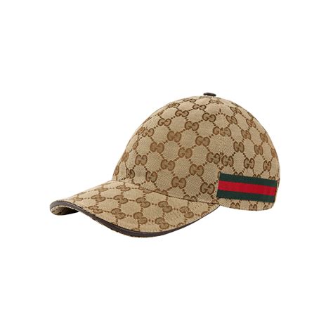 gg canvas hat with gucci strip on beak|Original GG canvas baseball hat with Web .